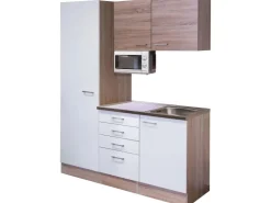 New Flex-Well Classic Flex-Well Singleküche 150 cm Florida Weiß-Sonoma Eich