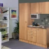 Sale Flex-Well Singleküche 150 cm Nano Buche Single-Küchen|Pantryküchen