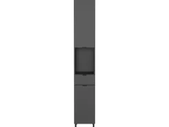 Clearance Hochschrank Arcena 1393 Graphit 30 cm x 190 cm x 34 cm Küchenschränke