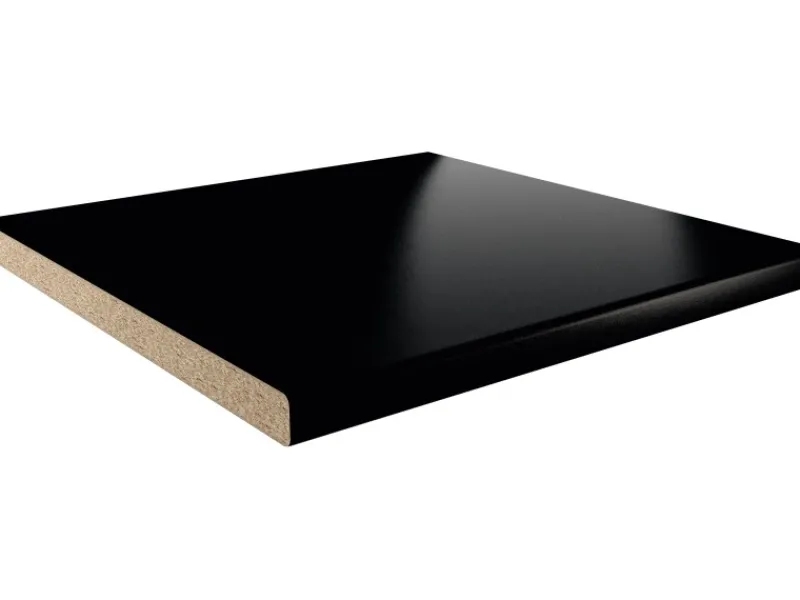 Clearance Getalit Arbeitsplatte Schwarz 90 cm x 3,9 cm Meterware Kücheninseln