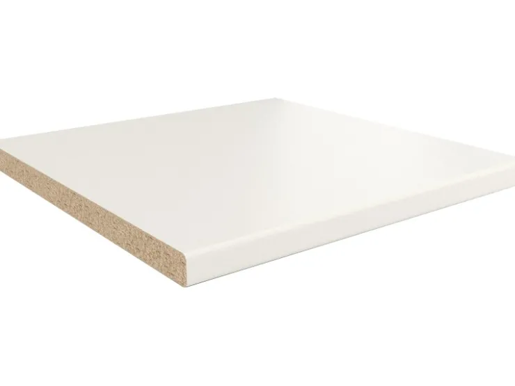 Küchenrückwände<Getalit Arbeitsplatte 60 cm x 2,9 cm Meterware Uni Weiß