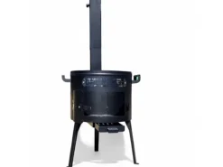 Hot Utschak Asamat mit Abzugsrohr D40 cm Feuerofen für Kazan 10-16 Liter Uchag Pfannen
