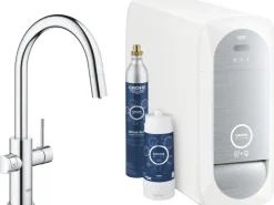 Grohe Zubehör Für Küchenarmatur|Ersatzteile Küchenarmatur<C-Auslauf Starter Kit Blue Home Chrom