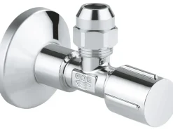 Sale Grohe Eckventil Chrom 1/2" x 3/8" mit Metallgriff