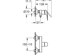 Discount Einhand-Brausebatterie Swift Einhebelmischer