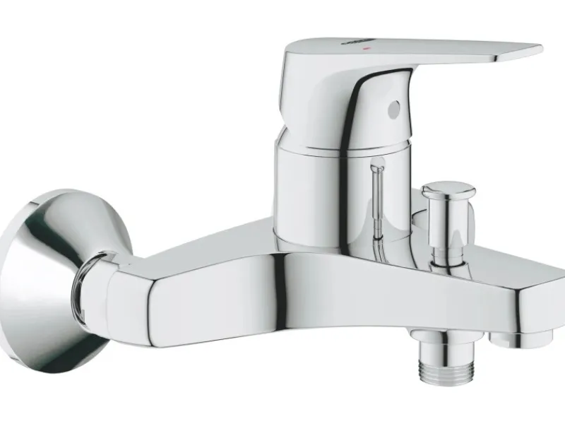 Clearance Einhand-Wannenbatterie BauFlow Chrom Einhebelmischer