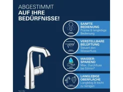 Einhand-Waschbeckenarmatur Essence M-Size Einhebelmischer