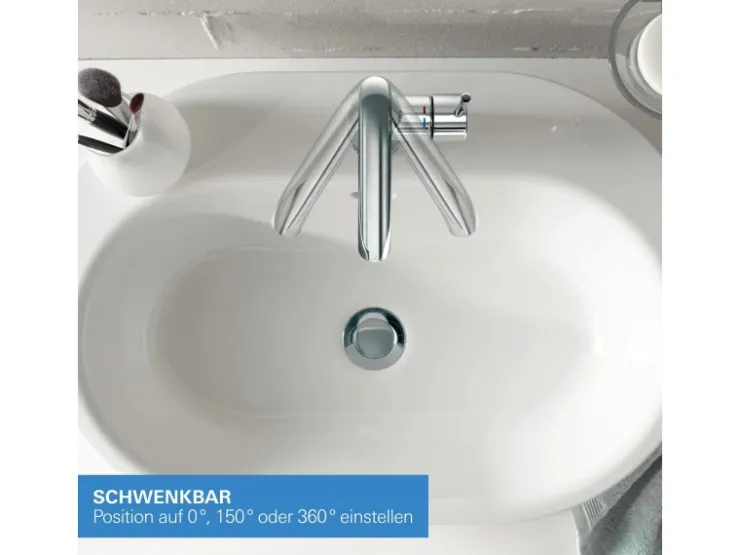 Grohe Einhebelmischer<Einhand-Waschtischbatterie Essence XL-Size Cool Sunrise gebürstet