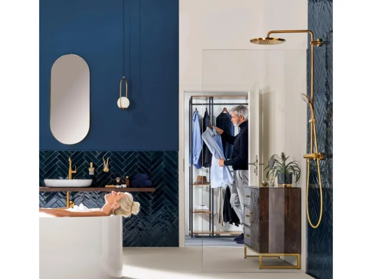 Grohe Einhebelmischer<Einhand-Waschtischbatterie Essence XL-Size Cool Sunrise gebürstet