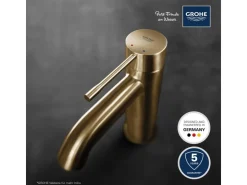 Grohe Einhebelmischer<Einhand-Waschtischbatterie Essence S-Size Cool Sunrise gebürstet