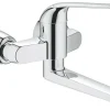 Einhand-Waschtischbatterie Euroeco Special Ausladung 27,4 cm Chrom Einhebelmischer