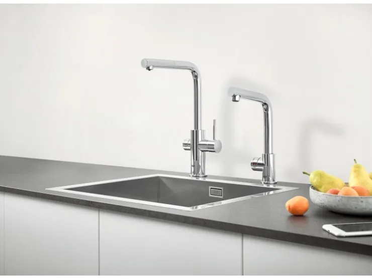 Hot Grohe L-Auslauf Set Blue Professional Chrom
