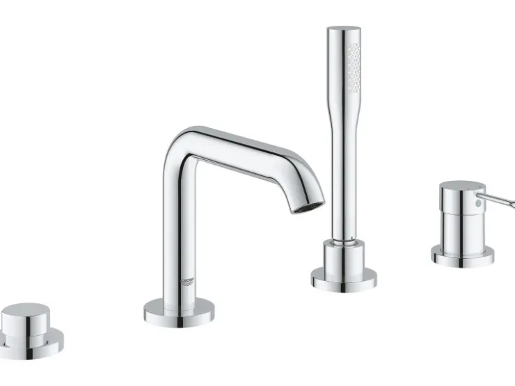 Grohe Einhebelmischer<4-Loch Einhand-Wannenkombination Essence Chrom
