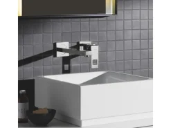 Grohe Einhebelmischer<2-Loch-Waschtischbatterie Eurocube Chrom