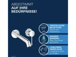 2-Loch-Waschtischbatterie Essence Chrom Einhebelmischer