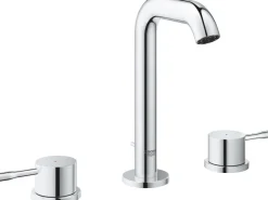 Grohe Zweigriffarmatur<3-Loch-Waschtischbatterie Essence Chrom