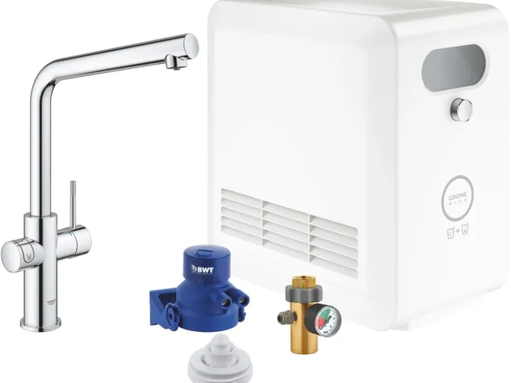 Grohe Einhebelmischer<Mono Armatur Set Blue Professional Chrom