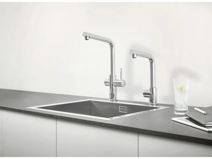 Grohe Einhebelmischer<Mono Armatur Set Blue Professional Chrom