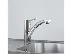 QuickFix  Einhand-Küchenarmatur Swift DN 15 Niedrig Schwenkbereich Chrom Einhebelmischer