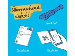 QuickFix  Einhand-Küchenarmatur Swift DN 15 Niedrig Schwenkbereich Chrom Einhebelmischer