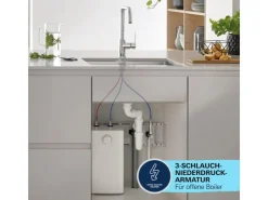 Grohe Einbauküchen<QuickFix Küchenarmatur Get Chrom Niederdruck mit schwenkbarem Rohrauslauf
