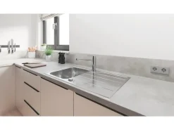 Grohe Einbauküchen<QuickFix Küchenarmatur Get Chrom Niederdruck mit schwenkbarem Rohrauslauf