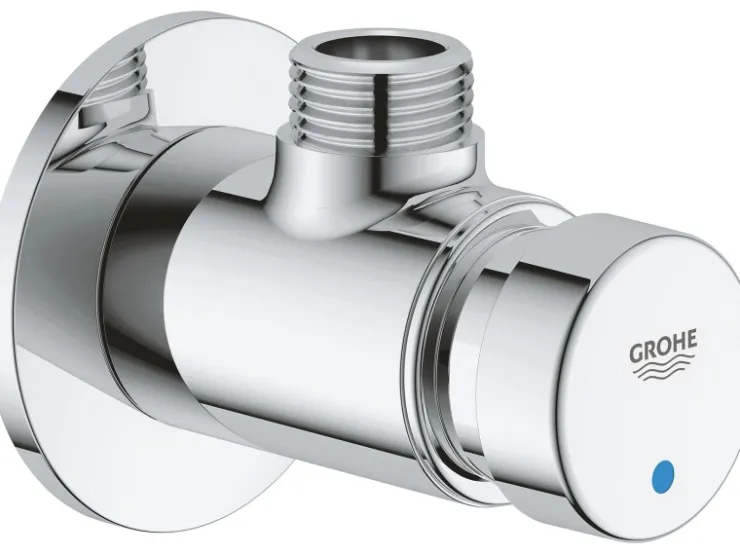 Grohe Wandauslaufventil<Selbstschluss-Brauseventil Euroeco CT Chrom