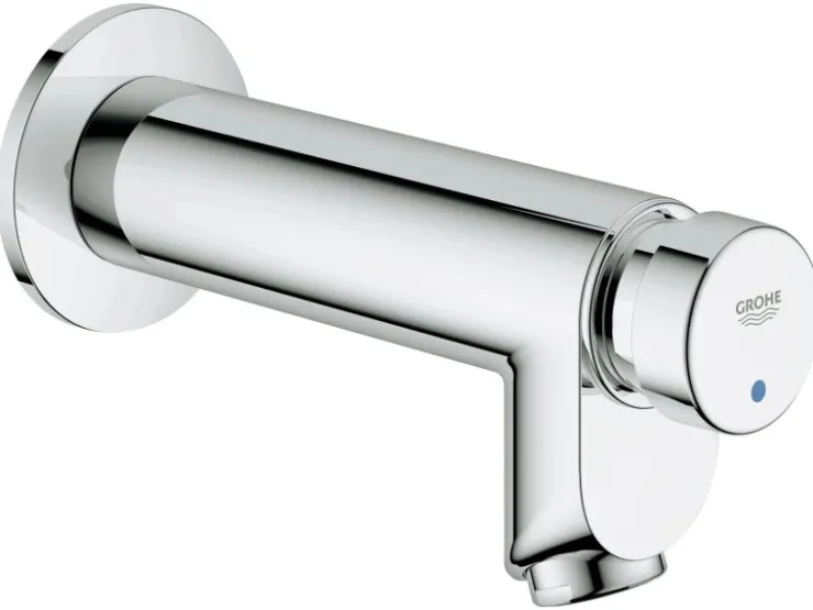 Grohe Wandauslaufventil<Selbstschluss-Wandauslaufventil Euroeco CT Chrom