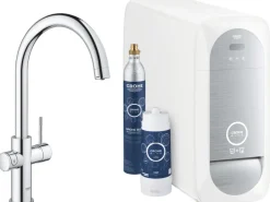 Grohe Einhebelmischer<Spültischbatterie Blue Home Start mit hohem Auslauf Chrom