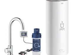 Best Grohe Standventil und Boiler Red Mono Größe-L Chrom