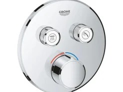 Unterputzmischer SmartControl mit 2 Absperrventilen Chrom rund Einhebelmischer