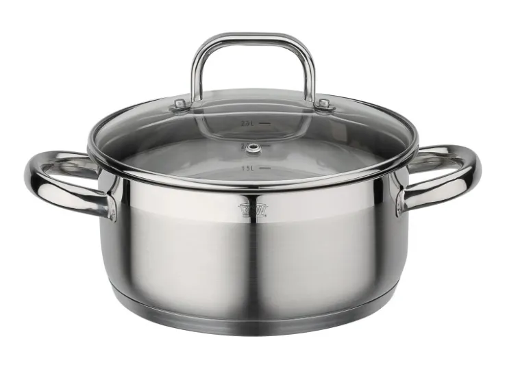 GSW Pfannen<Bratentopf FOGO mit Glasdeckel 20Cm