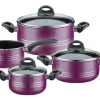 Hot GSW Kochtopf Set Milano Color 4 Teillig Lila