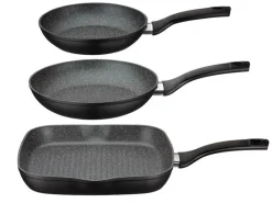 Hot Pfannen Set Gourmet Granit 3 Teilig Pfannen