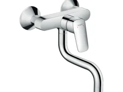 Discount Hansgrohe Einhebel-Küchenarmatur Logis für wandmontierte Ausgussbecken Chrom