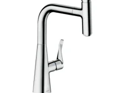Best Einhebel-Küchenmischer Metris Select 240 mit Ausziehauslauf Chrom Einhebelmischer