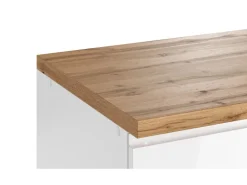 Clearance Held Möbel Held Küchen Küchenzeile Gera 300 cm Weiß/Wotan mit E-Geräten /autark