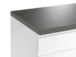 Best Held Küchen Kochfeldumschrank Gera 60 cm Weiß/Beton Kochfelder
