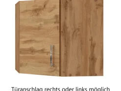 Discount Küchen-Eck-Hängeschrank Sorrento BxHxT 60x57x60cm WotanEiche Gefrierschränke|Kühlschränke