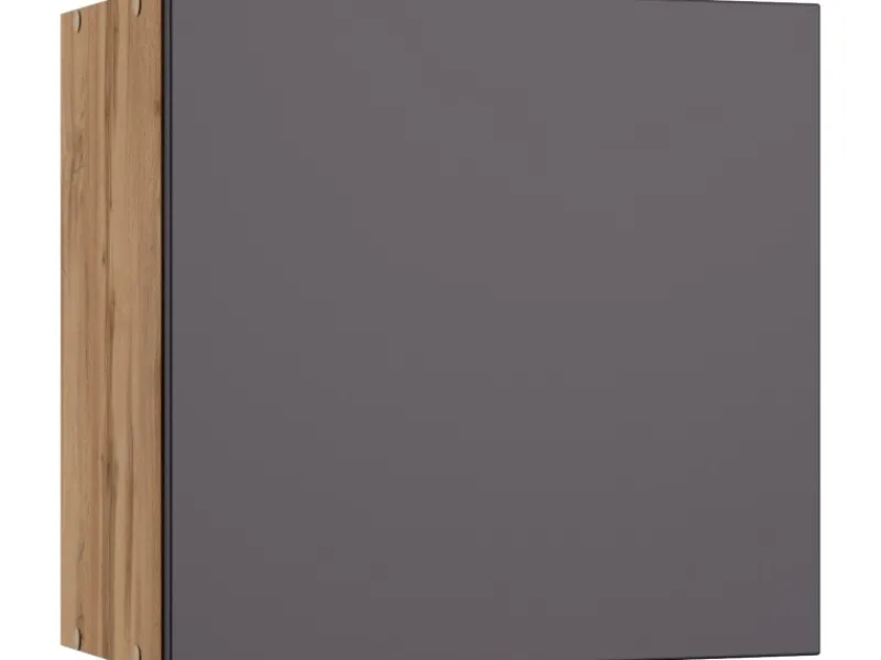 Best Küchen-Hängeschrank Turin 60 cm Graphit/Wotaneiche Küchenschränke