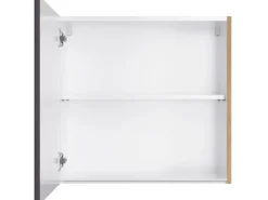Best Küchen-Hängeschrank Turin 60 cm Graphit/Wotaneiche Küchenschränke