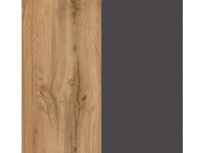 Best Küchen-Hängeschrank Turin 60 cm Graphit/Wotaneiche Küchenschränke