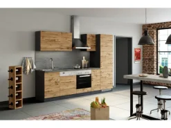 Best Küchen-Spülzentrum Sorrento 110x85x60cm Blende+Sockel Wotan.-Graf. Kühlschränke|Küchenschränke