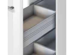 Best Held Möbel Küchenzeile Mailand 330 cm -Weiß Matt ohne E-Geräte Weiß Hochglanz