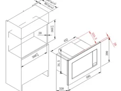 Outlet Held Möbel Küchenzeile Mailand 310 cm -Weiß Matt ohne E-Geräte Weiß Hochglanz