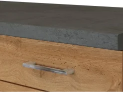 Best Held Möbel Küchenzeile Sorrento 210/270 cm Wotaneiche-Grafit Winkel