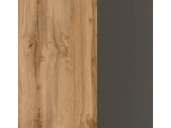 Best Held Möbel Küchenzeile Sorrento 210/270 cm Wotaneiche-Grafit Winkel
