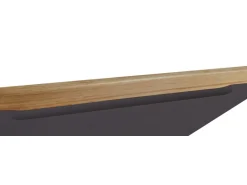 Best Held Möbel Küchenzeile Turin 330 cm mit E-Geräten Graphit-Wotaneiche