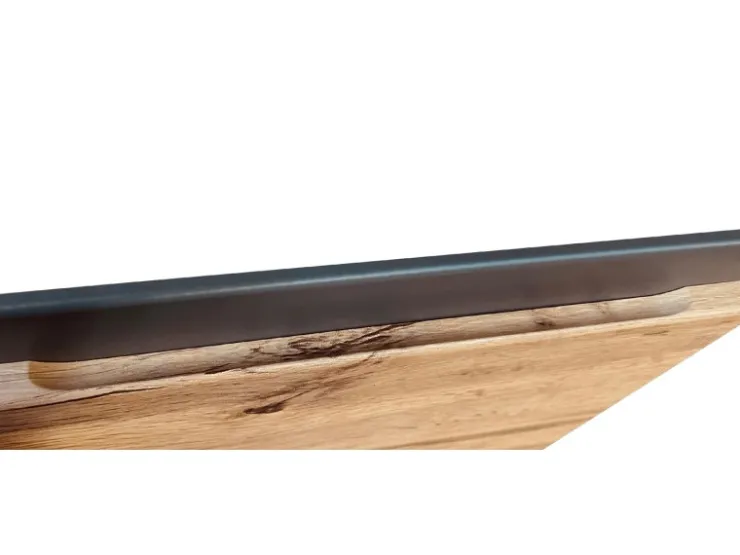 Sale Held Möbel Küchenzeile Turin 300 cm Wotaneiche-Graphit mit E-Geräten Eiche Graphit