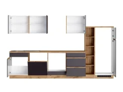 Discount Küchenzeile Turin 330 cm ohne E-Geräte Küchenregale|Einbauküchen
